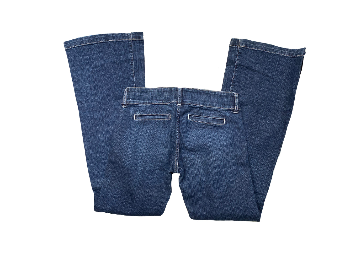 ♡low rise wide flare blue jeans♡