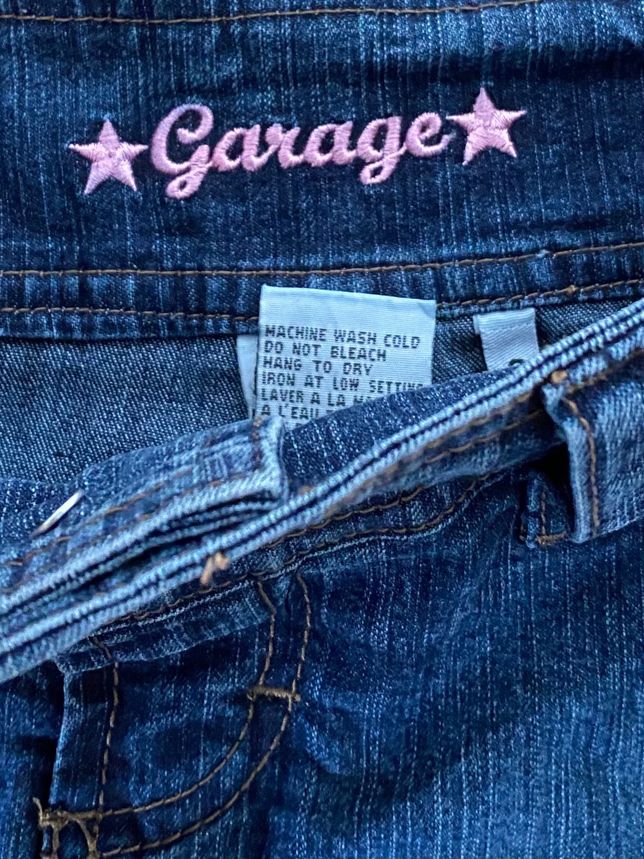 vintage garage denim mini skirt