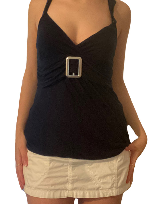 ♡long metal clasp top♡