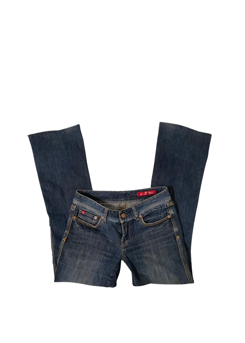 y2k low rise flare seven7 jeans