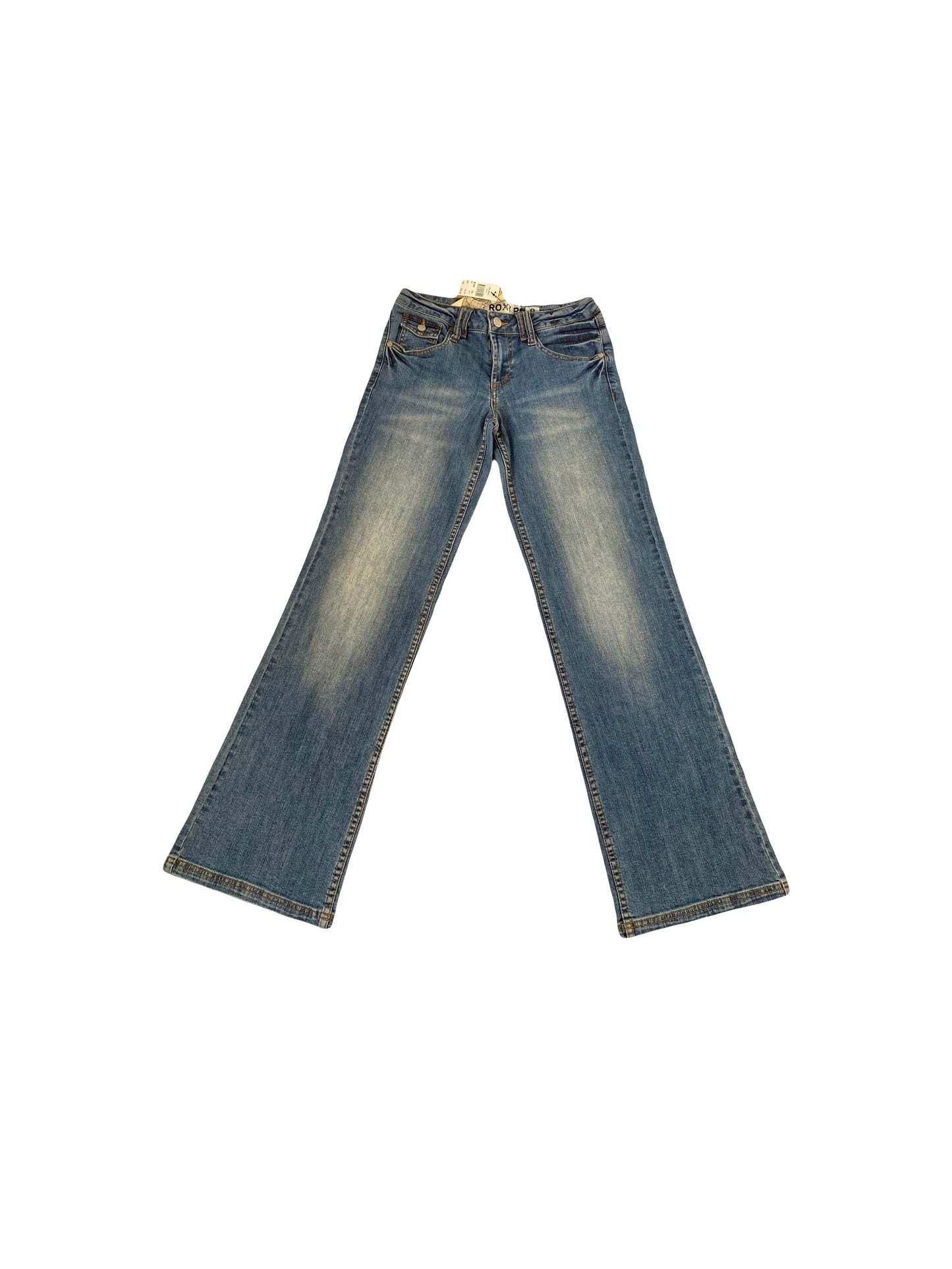 ♡roxy blue wash low rise flare jeans♡