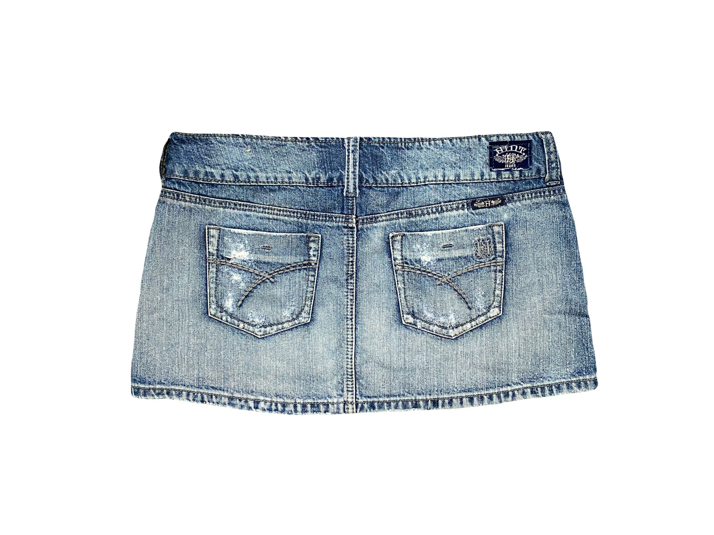 hint denim mini skirt