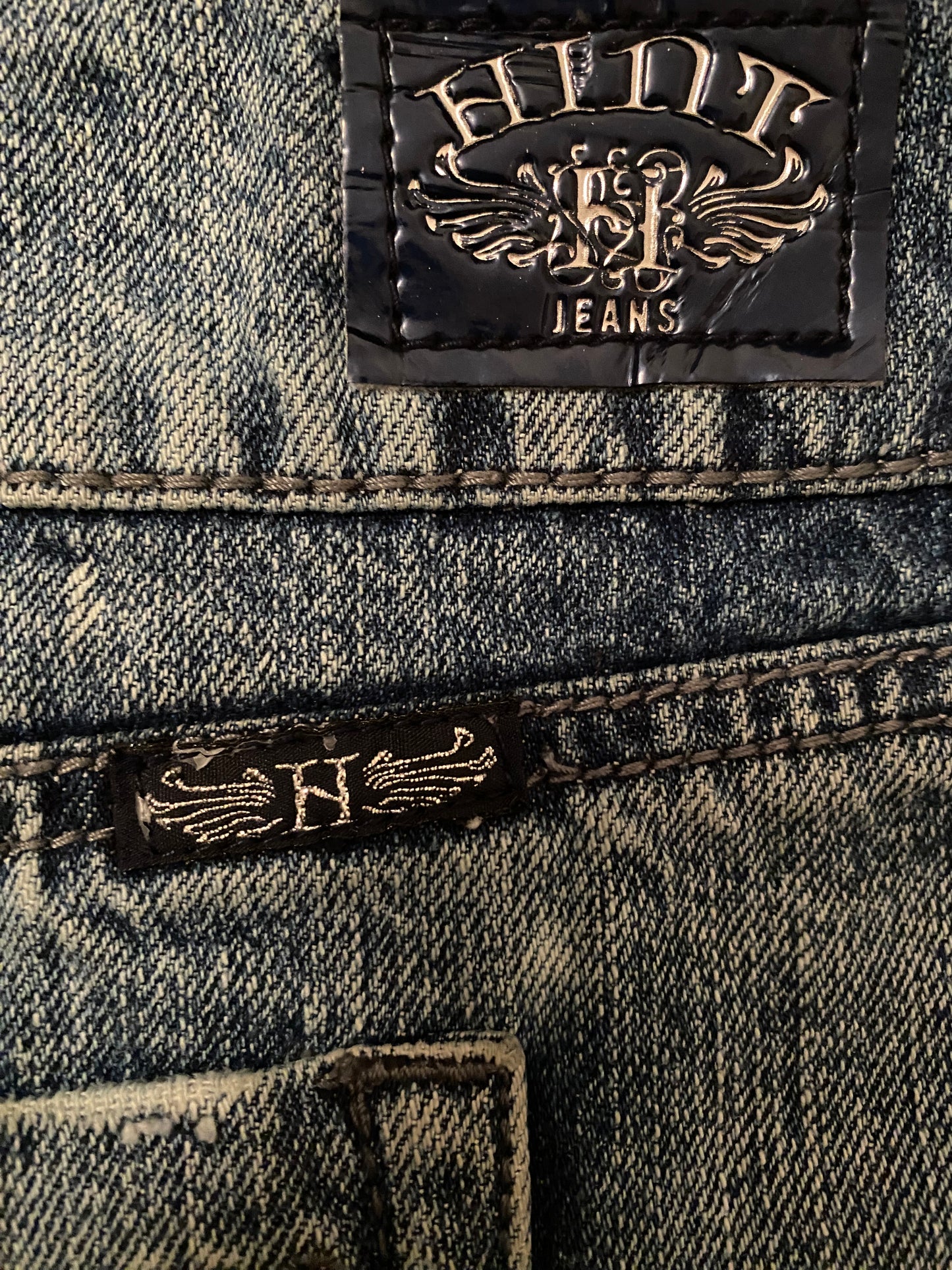 hint denim mini skirt